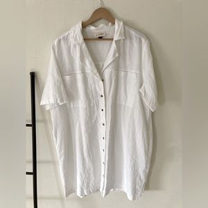 Target White Collar Dress Size L